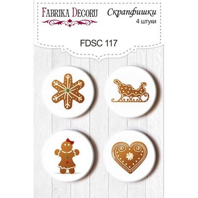 Набір скрап-фішок від ТМ Фабрика Декору з 4 шт. FDSC 117