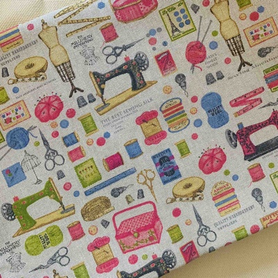 Сумішна тканина Ательє, дрібний малюнок, 50*70 см