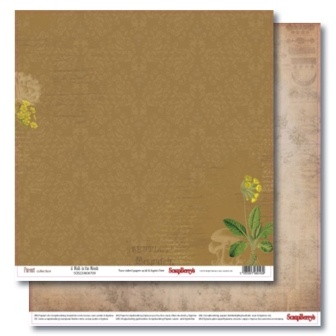 Набір паперу для скрапбукінгу від ScrapBerryʼs - В лісі, 30,5x30,5см, 190 г/м², 11 шт.