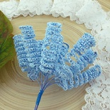 Спиралевидные тычинки, цвет - нежный голубой, 12 шт