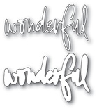 Ножі для вирубки від Memory Box - Wonderful Jotted Script