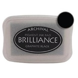 Чорнило для штампінгу Tsukineko - Brilliance Graphite Black, велике
