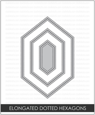 Ножі від Studio Katia - Elongated Dotted Hexagons