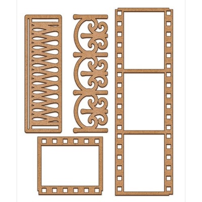 Набір декоративних елементів для шедоубокса №47, ТМ Фабрика Декору