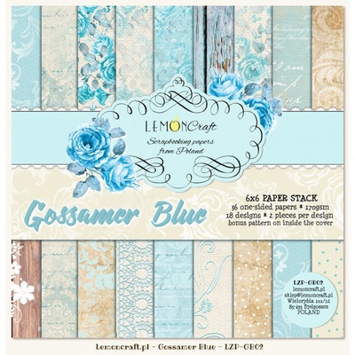 Набор скрапбумаги LemonCraft - Gossamer Blue, 15х15 см