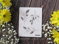 Чипборд набір букетики листяні 2 від WOODchic, 3,8x6,6 см
