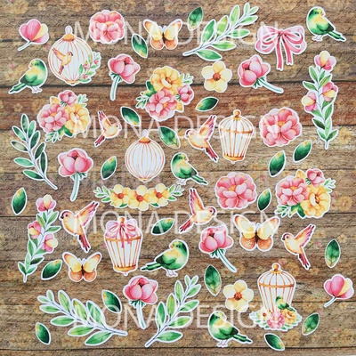 Набор высечек от Mona Design - Magic Garden