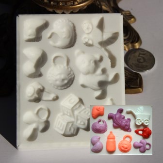 Набір силіконових форм (молдів) -  Малюк