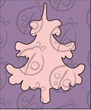 Чипборд. Елка №1. Средняя