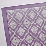 Аркуш дизайнерського картону з візерунком Розкішно 3, колір Лаванда, А4, /