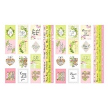 Набір смужок з карточками і тегами для декорування Spring blossom, ТМ Фабрика Декору