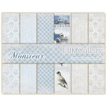 Набор двусторонней скрапбумаги UHK Gallery - Monsieur, 30х30 см