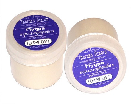 Перламутрова пудра біле золото