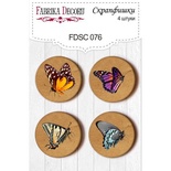 Набір скрап-фішок від ТМ Фабрика Декору з 4 шт. FDSC 076