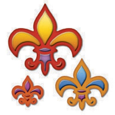 Ніж для вирубки від Spellbinders - Fleur de Lis