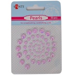 Набір перлин самоклейних голографічний світло-бузковий, 50 шт., ТМ Santi