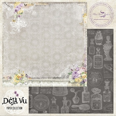 Аркуш скрап-паперу Blue Fern StudiOs-Deja Vu - Lustre, двосторонній 30x30 см