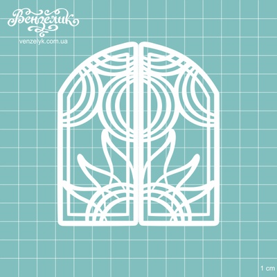 Чипборд від Вензелик - Ворота 02, розмір: 87x100 мм