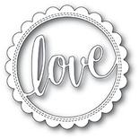Ніж для вирубки від Poppystamps - Love Stitch Circle Frame craft die