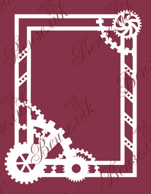 Чипборд від Вензелик - Рамка Стімпанк, розмір: 107x84 мм