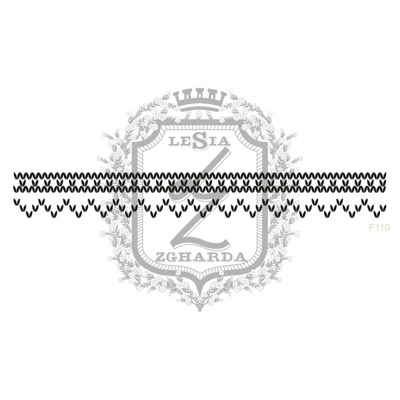 Акриловый штамп Lesia Zgharda F110 Вязаный узор, размер 10.9х1.3 см