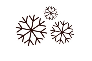 Акриловый штамп Christmas Stamp SR052 Снежинки, размер 3,6 * 2,5 см