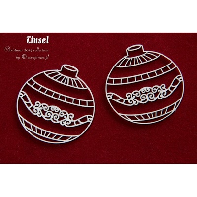 Чипборд Scrapiniec - кульки Tinsel 01, 2 штуки