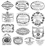 Штампи від IOD - Crockery 12x12 Decor StampTM, 30x30 см