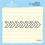 Штампы от Cherrylana - Шеврон, 5,5х0,9 см