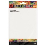 Бумага для алкогольных чернил Ranger Alcohol Ink Yupo Cardstock Translucent,  прозрачная, 12.5х17.5 см, 10 листов