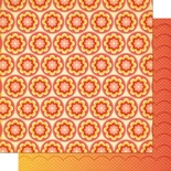 Аркуш скрап-паперу Cosmo Cricket - CORAL BLOOMS - SALT AIR - 30x30 см, двосторонній