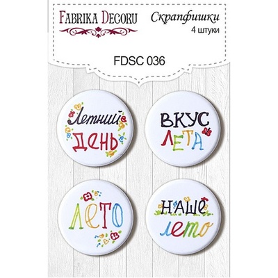 Набір скрап-фішок від ТМ Фабрика Декору з 4 шт. FDSC 036