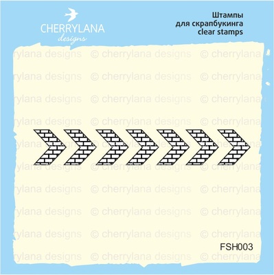 Штампы от Cherrylana - Шеврон, 5,5х0,9 см