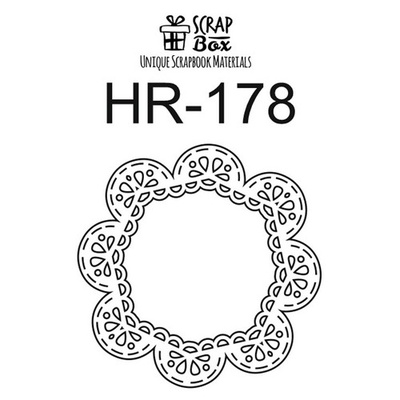 Чипборд ScrapBox - Мереживна рамка Hr-178