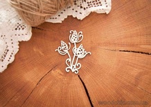 Чипборд "Квітка фентазі" від WOODchic, 5x6 см