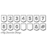 Ніж для вирубки My Favorite Things - Die-namics LLD Stitched Banner Numbers, 14 шт.