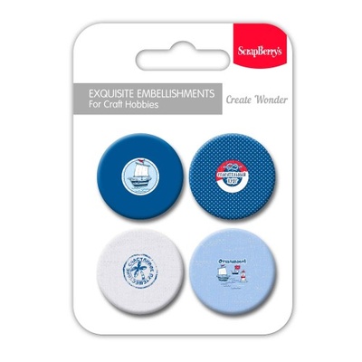 Набір металевих фішок No 10 від ScrapBerryʼs -Морські пригоди - Зої і Зигги