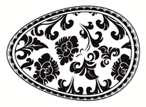 Акриловий штамп SW004a Великоднє яйце, розмір 4,3х6 см