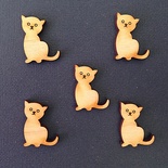 Дерев’яна фігурка WOOD-050 - Кошеня, 1 штука