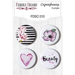 Набір скрап-фішок від ТМ Фабрика Декору з 4 шт. FDSC 010
