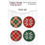 Скрап-фішки Набір 4шт. Bright Christmas #582