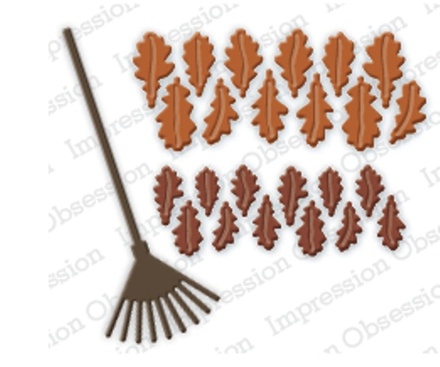 Ножи от Impression Obsession - Oak Leaves and Rake
