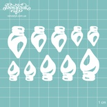 Чипборд від Вензелик - Набір лампочок, розмір: 20-33 мм