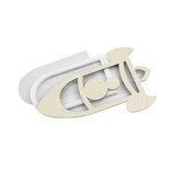 Заготовка для шейкера Ракета 9,5x15см, колір молочний, ТМ Фабрика Декору