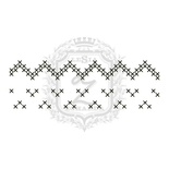 Акриловый штамп Lesia Zgharda F086 Швейные стежки, набор из 4 штампов