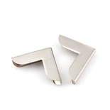 Металлические уголки для альбомов, 46х25 мм, цвет серебро, 4 шт.