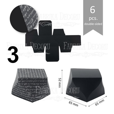 Набір паперових заготовок 009, ТМ Fabrika Dekoru, 6 штук, вибір кольору