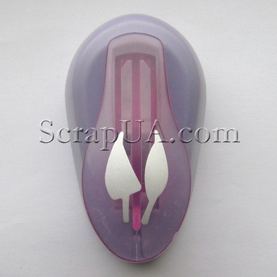 Фигурный дырокол Чарівна Мить - Два листика, размер 2.5 см