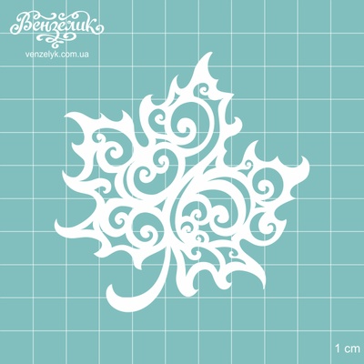 Чипборд від Вензелик - Листочок 02, розмір: 77x78 мм