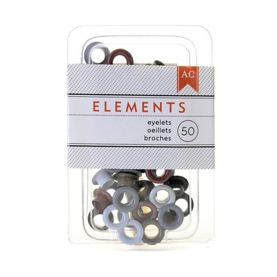 Люверси від American Crafts - Metallic 3/16", 50 шт.